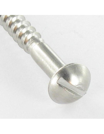 1 x Holzschraube Edelstahl A2 Rundkopf...