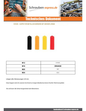 1 x Kappe Für Haken Metalle M20 Rot