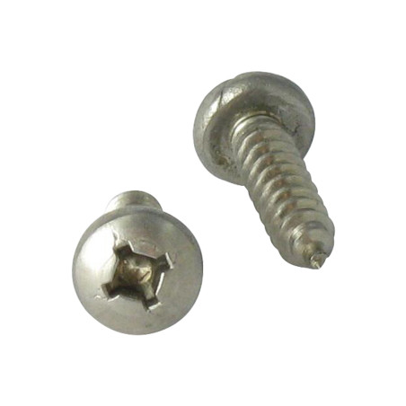 1 x Blechschraube Edelstahl A2 Zylindrischer Flachkopf Vierkant-Kopf Phillips 4,8 x 38