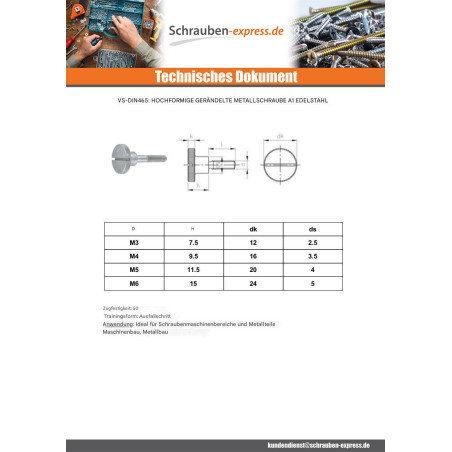 1 x Metallschrauben Gerändelt Gespalten form Hoch Edelstahl A1 M3X12 Mikroschrauben