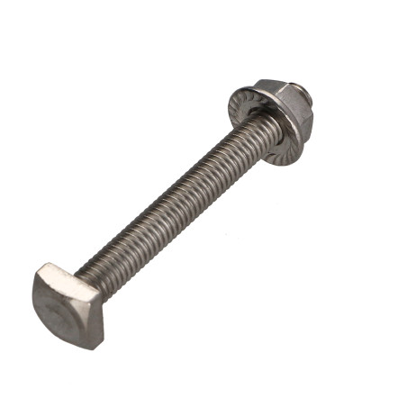 1 x Schachtel mit 50 T.CAR 6X50 +50 Mutter Gezahnt M6 Edelstahl A2