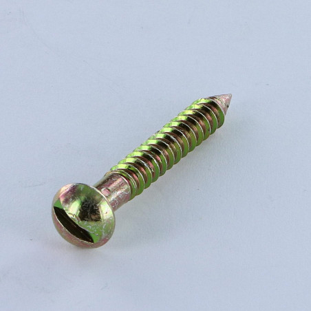 1 x Schraube Füllen Zylindrischer Flachkopf Gespalten 5x35 Mit Gewinde 27 Dichromat