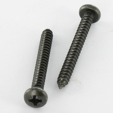 1 x Blechschraube Edelstahl A2 breitem gewölbtem kopf Pozi 4,2 x 38 Schwarz