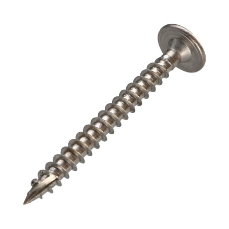 1 x Spanplattenschrauben Edelstahl A2 8x70 Mit Gewinde 50 T40 Kopf-Durchmesser 20