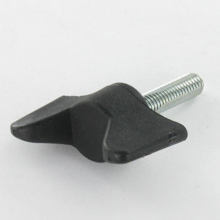 1 x Flügelschrauben mit Kreuzgriff schwarzes Nylon M5X40