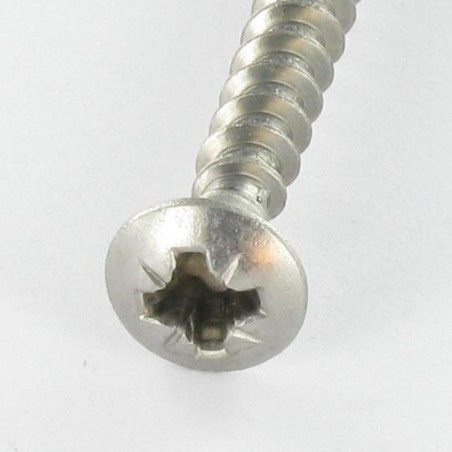 1 x Spanplattenschrauben Edelstahl A2 Flacher Senkkopf Pozi 4x50