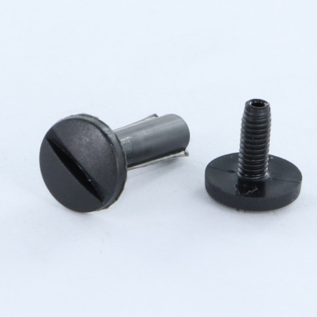 1 x Klemmschraube M6X55 Durchmesser Tube 8 schwarzes Nylon 2 stück Männlich weiblich