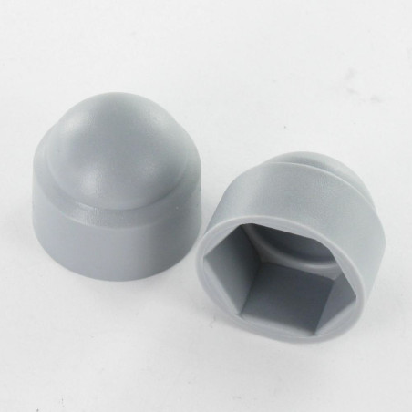 1 x Abdeckkappe für Muttern oder Schraubenkopf Sechskantkopf M6 Polyethylen RAL7001 Eben 10