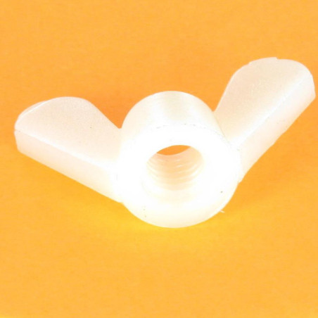 1 x Flügelmutter natürlich nylon M4