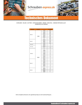 1 x Metallschrauben schwarzes Nylon...