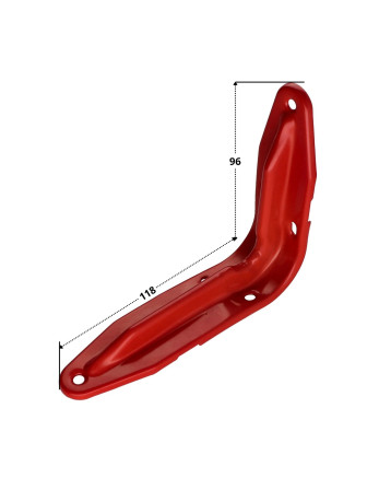 1 x Regalhalterung 96x118 Rot