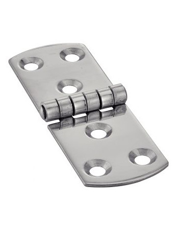 1 x Scharnier Type E 6 Loch Edelstahl A2 100x40