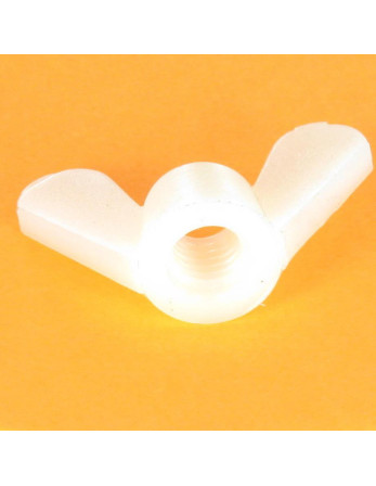 1 x Flügelmutter natürlich nylon M6