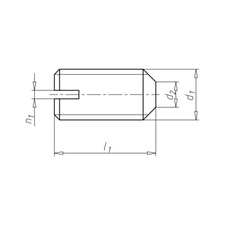 1 x Metallschrauben Stellschraube Gespalten Gewindestift mit Ringscheibe Edelstahl A2 M8x25