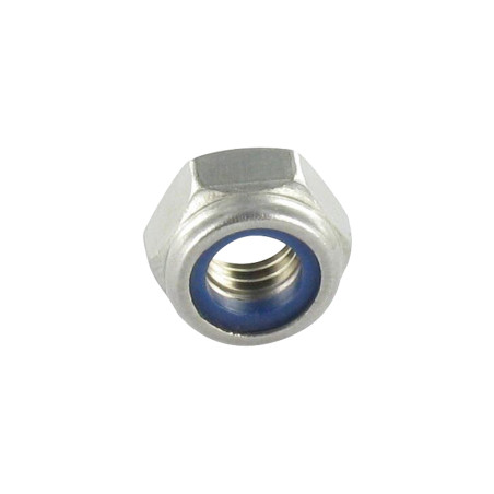 1 x Sicherungsmutter M6 Edelstahl A4 WAX geschmiert