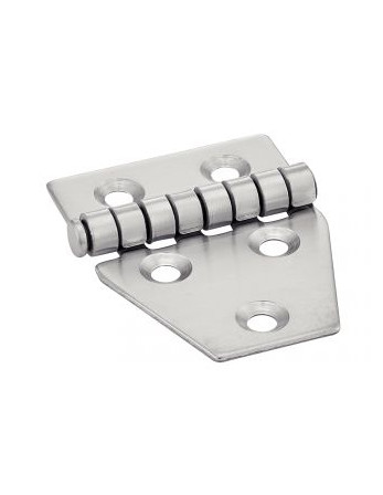 1 x Scharnier Type C 5 Loch Edelstahl A2 55x40