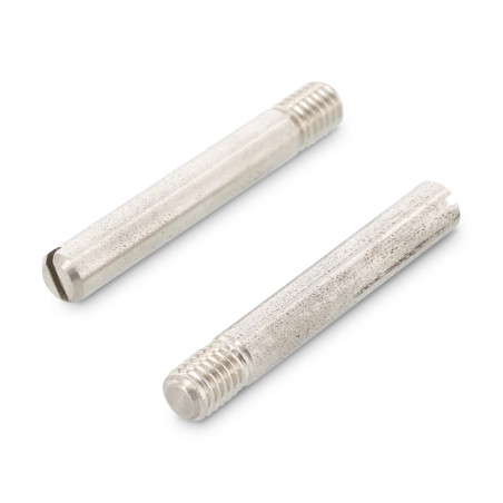 1 x Metallschrauben Stellschraube Gespalten Schraubenspitze Flach Teilgewinde M6x20 Mit Gewinde 7.2 Edelstahl A4