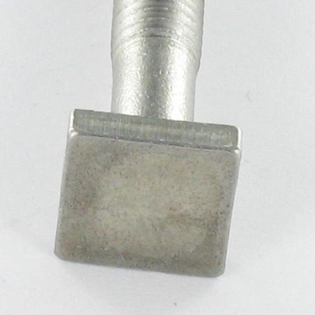 1 x Metallschrauben M6x45 Kopf Viereckig 10x10 EP4 Edelstahl A2