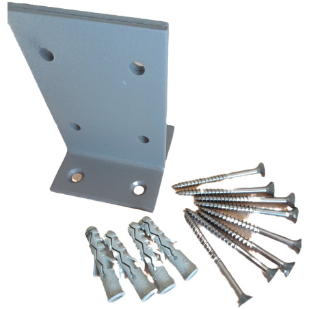 1 x KIT Montageplatte BEIN Von STÄRKE Grau