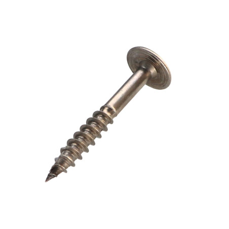 1 x Spanplattenschrauben Edelstahl A2 8x60 Mit Gewinde 36 T40 Kopf-Durchmesser 20