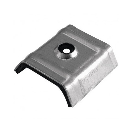 1 x Kalotten mit Moosdichtung 40x25 Aluminium RAL6005 moosgrün