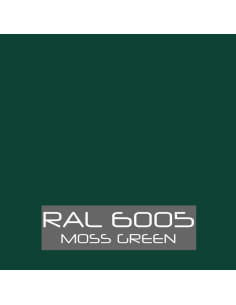 Kalotten mit Moosdichtung 40x25 Aluminium RAL6005 moosgrün 2