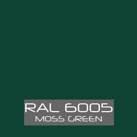 1 x Kalotten mit Moosdichtung 40x25 Aluminium RAL6005 moosgrün