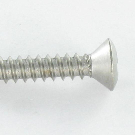 1 x Blechschraube Edelstahl A2 Flacher Senkkopf Pozi 2,9 x 19
