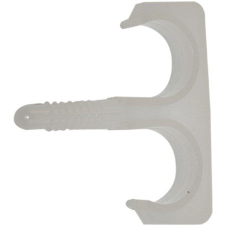 1 x Fenderöse CLIPS Doppelt Für Kabel Von 16 Nylon