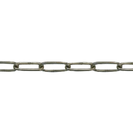 1 x M Kette für E-MAIL langer Durchmesser 3 Edelstahl A4 (Meterware)