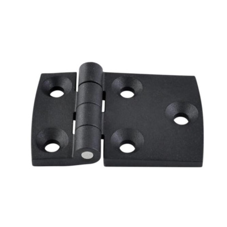 1 x Scharnier asymmetrisch 90x60 schwarzes Nylon