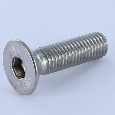 1 x Metallschrauben Innensechskant mit flachem Kopf Schraubenschlüssel 8 M12x30 Gesamtgewinde Edelstahl A4