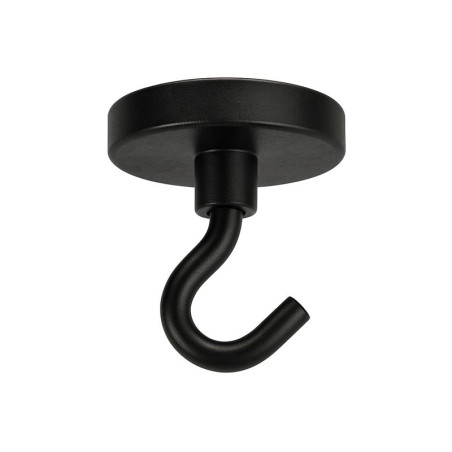 1 x Haken magnetisch Durchmesser 42 Stahl schwarz verzinkt