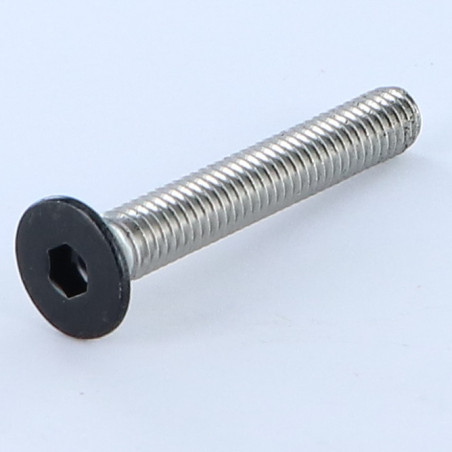 1 x Metallschrauben Edelstahl A2 Innensechskant mit flachem Kopf Schraubenschlüssel 4 M6X40 RAL9005 tiefschwarz 30 % BRIL