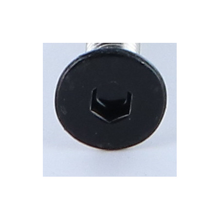 1 x Metallschrauben Edelstahl A2 Innensechskant mit flachem Kopf Schraubenschlüssel 4 M6X40 RAL9005 tiefschwarz 30 % BRIL