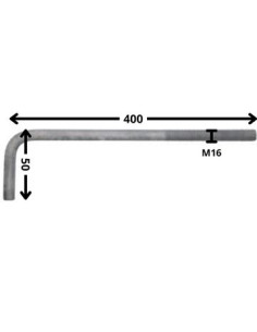 Haken Metalle große Länge M16x400 Mit Gewinde 150 Haken... 2