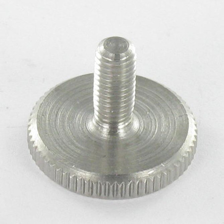 1 x Metallschrauben Gerändelt Niedrig Edelstahl A1 M6x16