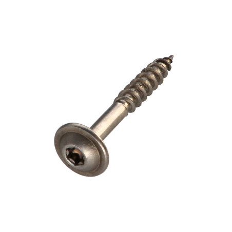 1 x Spanplattenschrauben Edelstahl A2 10x60 Mit Gewinde 50 T40 Kopf-Durchmesser 25