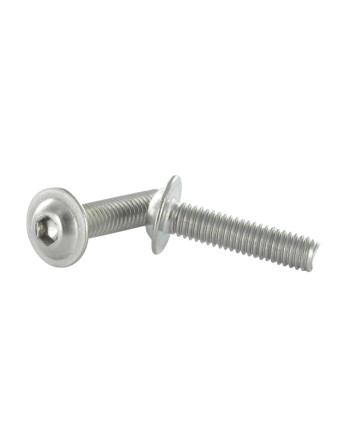 1 x Metallschrauben Flachrundschraube mit...