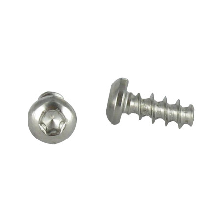1 x Schraube für Kunststoff breitem gewölbtem kopf 5x12 T20 Edelstahl A2