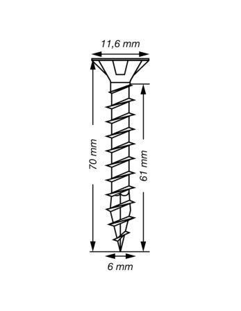1 x Spax T-STAR MEHR Senkkopfschraube T30...