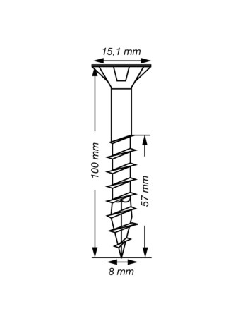 1 x Spax T-STAR MEHR Senkkopfschraube T40...
