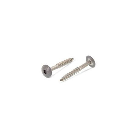 1 x Schraube für Fassade T20 5,5 x 38 Kopf-Durchmesser 12.3 Edelstahl A2 RAL7037