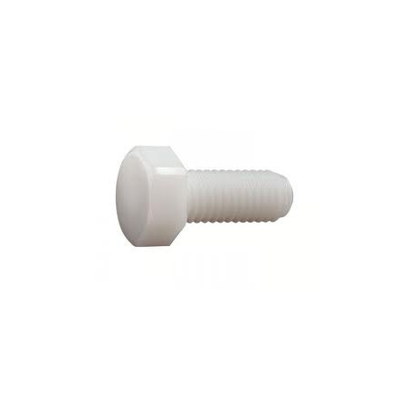 1 x Metallschrauben Sechskantkopf M6x6 natürlich nylon