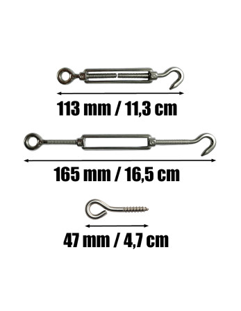 1 x Kit 30 Meter Edelstahlkabel Durchmesser 2
