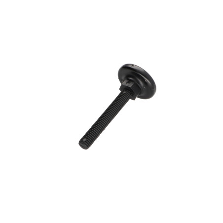 1 x FUSS Schraubenwinde Einstellung M8X50 Kopf-Durchmesser 30 schwarzes Nylon