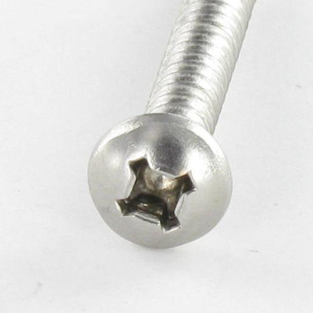 1 x Selbstbohrende Schrauben Zylindrischer Flachkopf Vierkant-Kopf Phillips 4,8 x 19 SQ2+PH2 Edelstahl A2