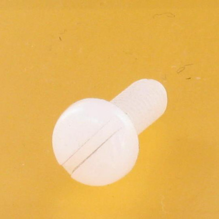 1 x Metallschrauben Breiter zylindrischer Halbrundkopf Gespalten M12x16 natürlich nylon