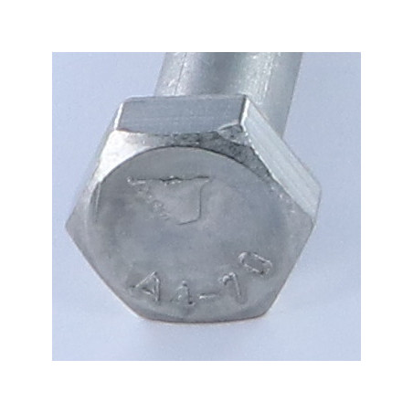1 x Schrauben mit teilgewinde Sechskantkopf M12x70 Edelstahl A4