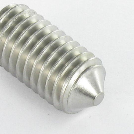 1 x Metallschrauben Edelstahl A2 Madenschraube Schraubenschlüssel 5 M10x12 Spitze